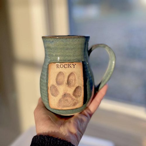 rocky paw print mug SPP